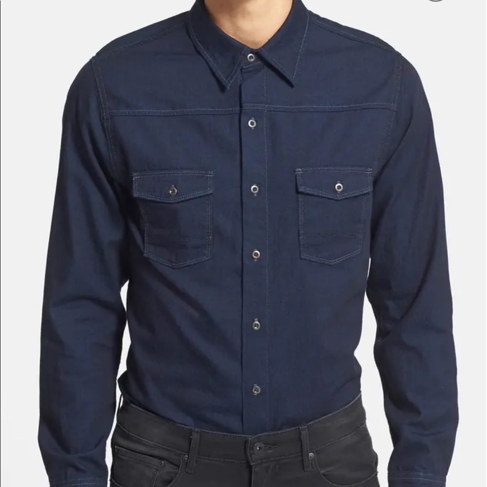 Paige Hunter Two Pocket Denim Shirt (M)